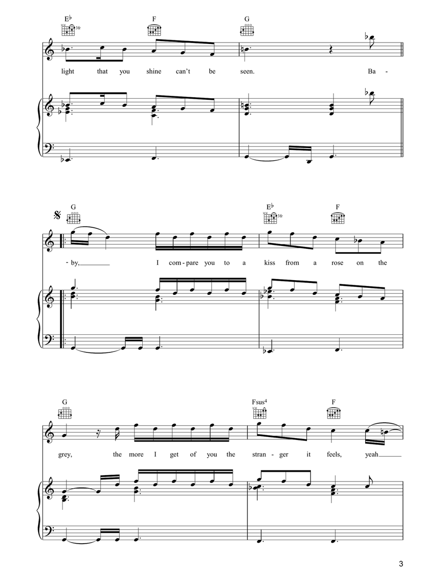 Kiss From A Rose Kiss From A Rose Acoustic Guitar scores gallery preview page 3