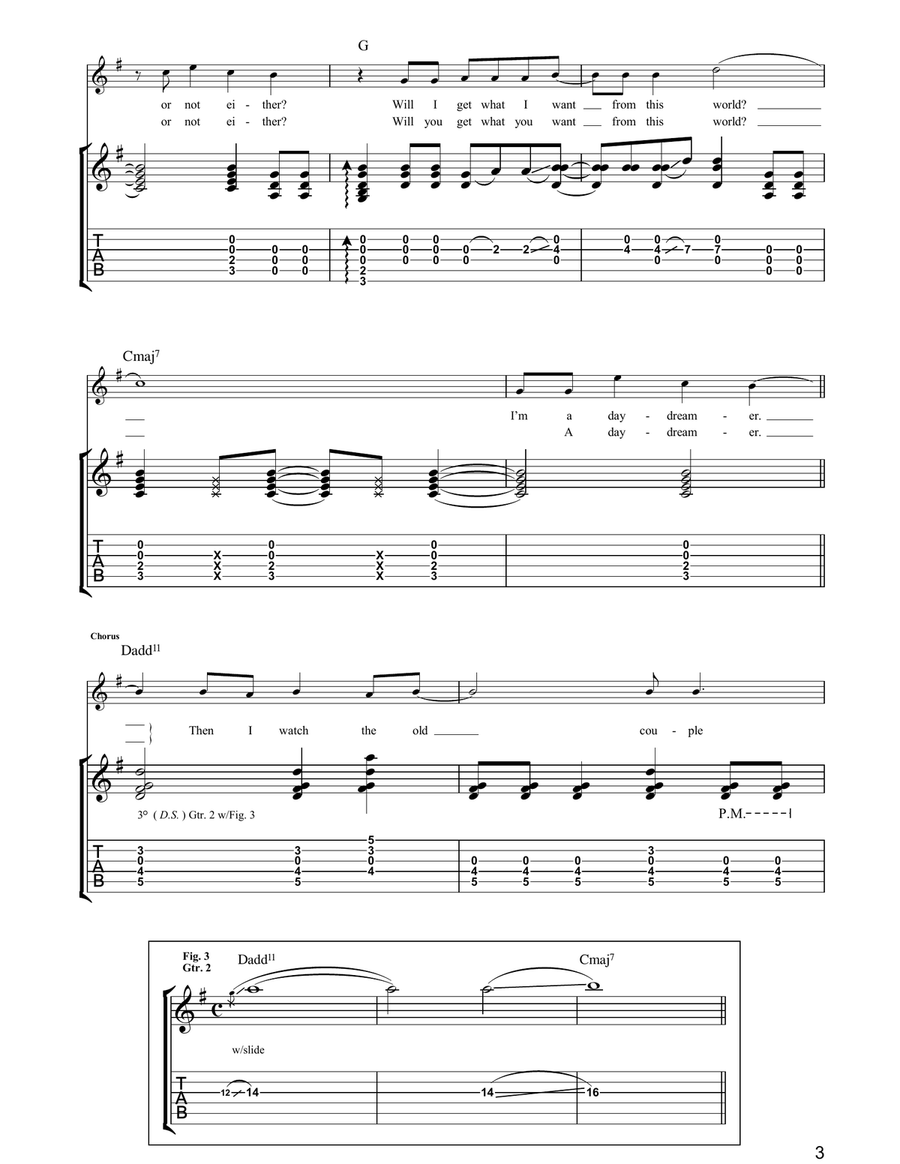Step On My Old Size Nines Guitar Tablature scores gallery preview page 3
