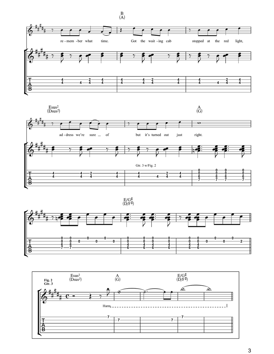 Have A Nice Day Have A Nice Day Guitar Tablature scores gallery preview page 3