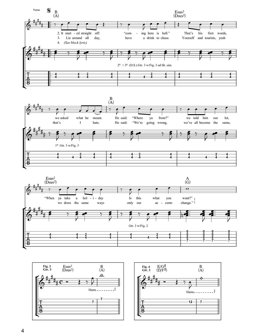 Have A Nice Day Have A Nice Day Guitar Tablature scores gallery preview page 4