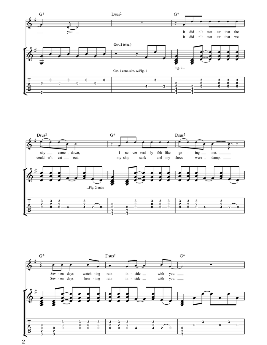 Caravan Holiday Caravan Holiday Guitar Tablature scores gallery preview page 2