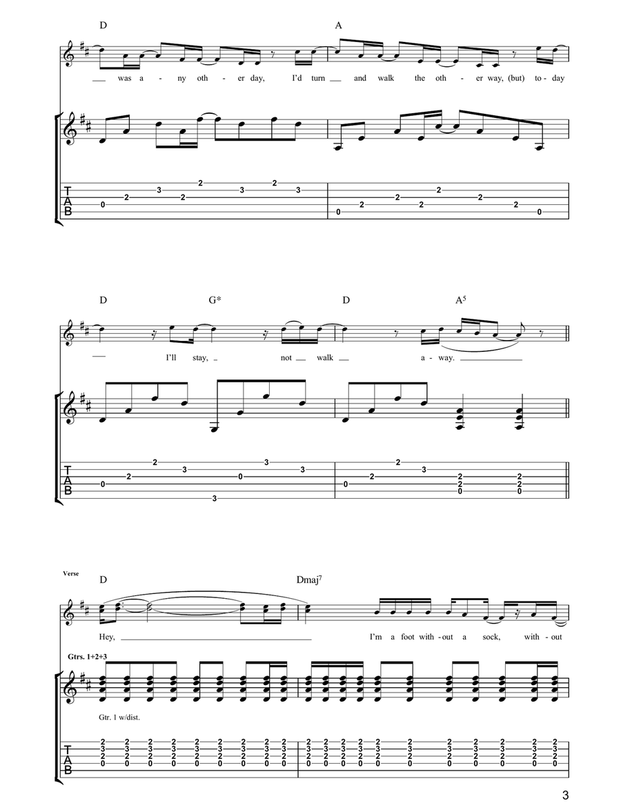 All I Want To Do Is Rock All I Want To Do Is Rock Acoustic Guitar scores gallery preview page 3