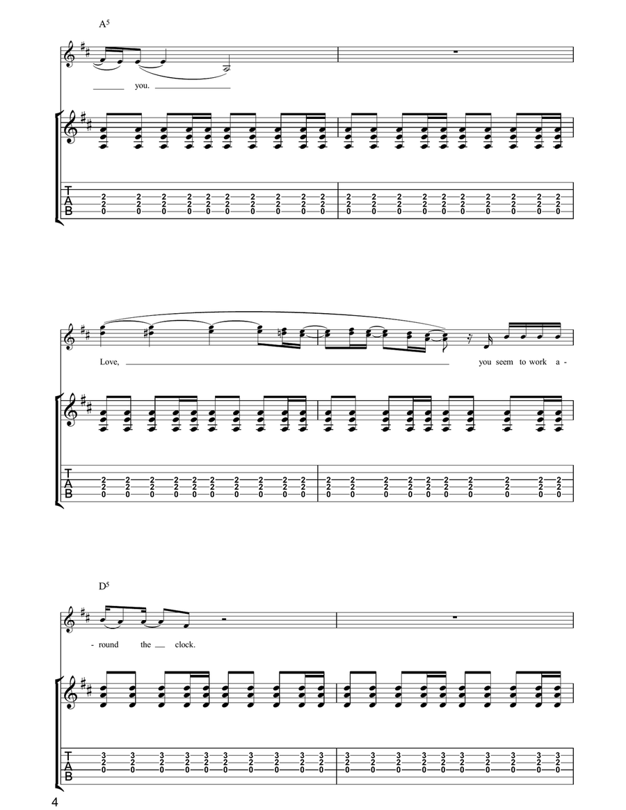 All I Want To Do Is Rock All I Want To Do Is Rock Acoustic Guitar scores gallery preview page 4