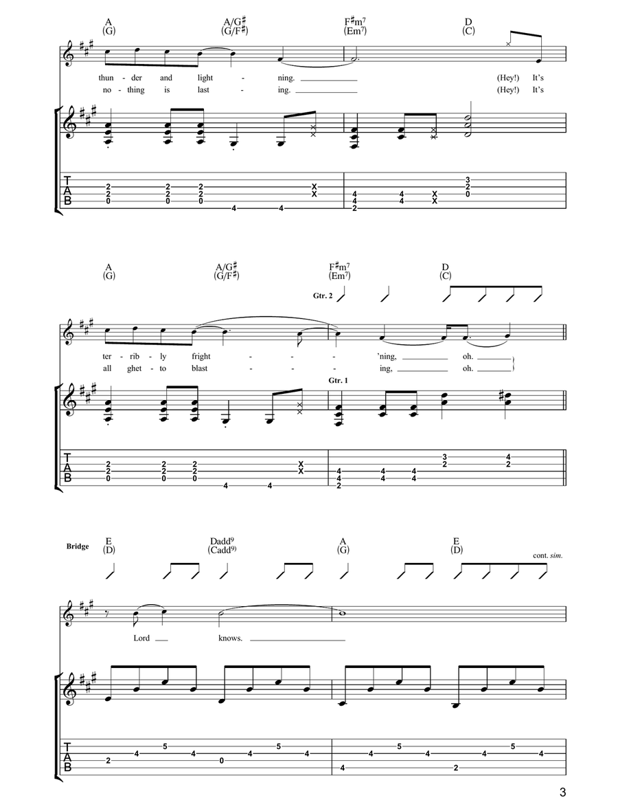 Tied To The 90s Tied To The 90s Acoustic Guitar scores gallery preview page 3