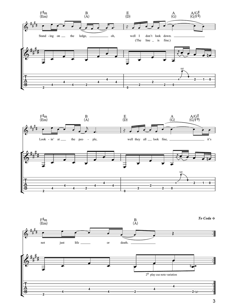 The Line Is Fine The Line Is Fine Acoustic Guitar scores gallery preview page 3