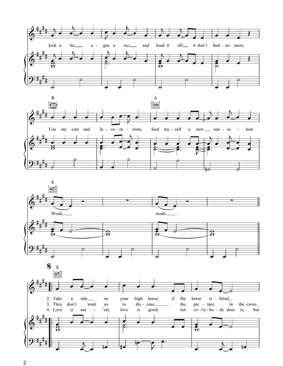 Viva Life On Mars Viva Life On Mars Acoustic Guitar scores gallery preview page 2