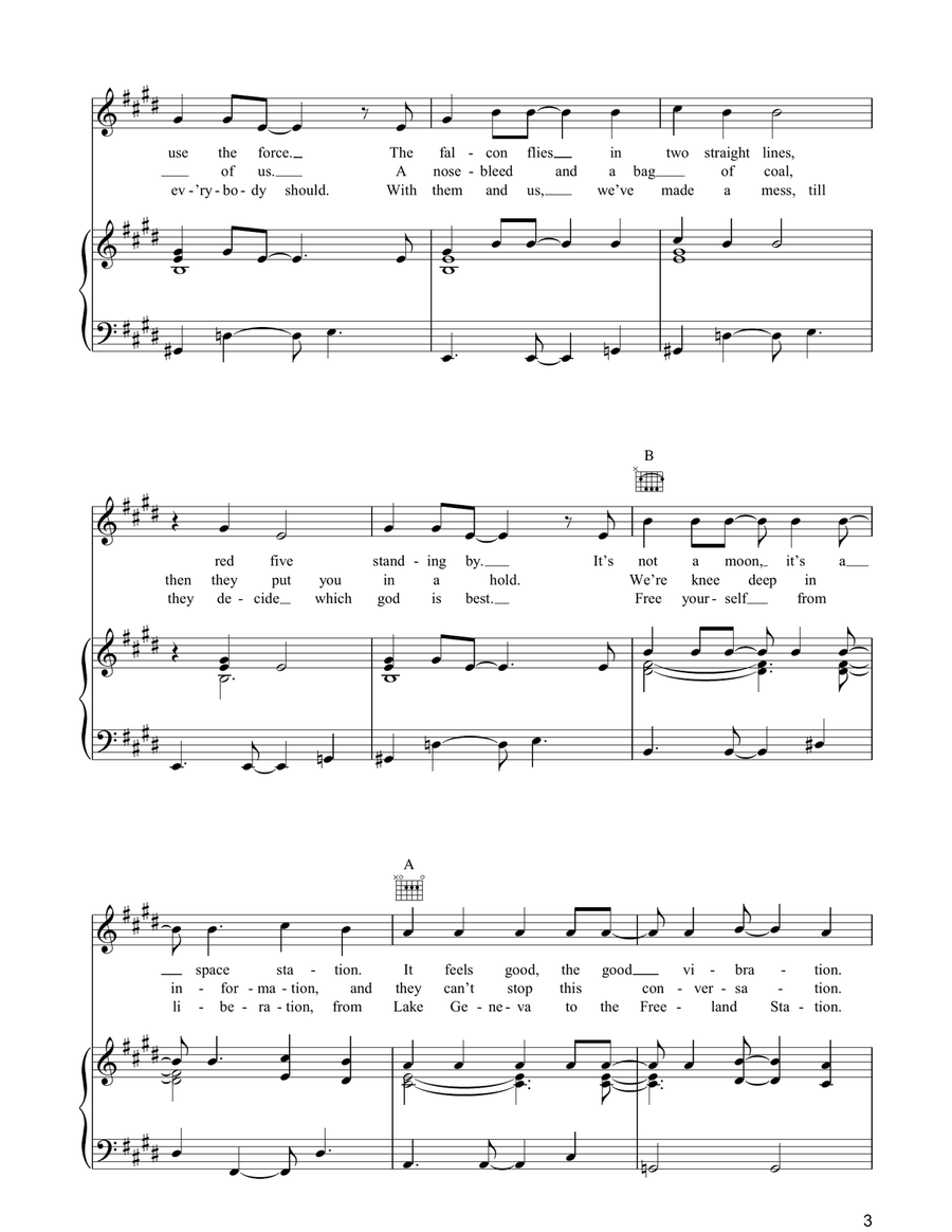 Viva Life On Mars Viva Life On Mars Acoustic Guitar scores gallery preview page 3