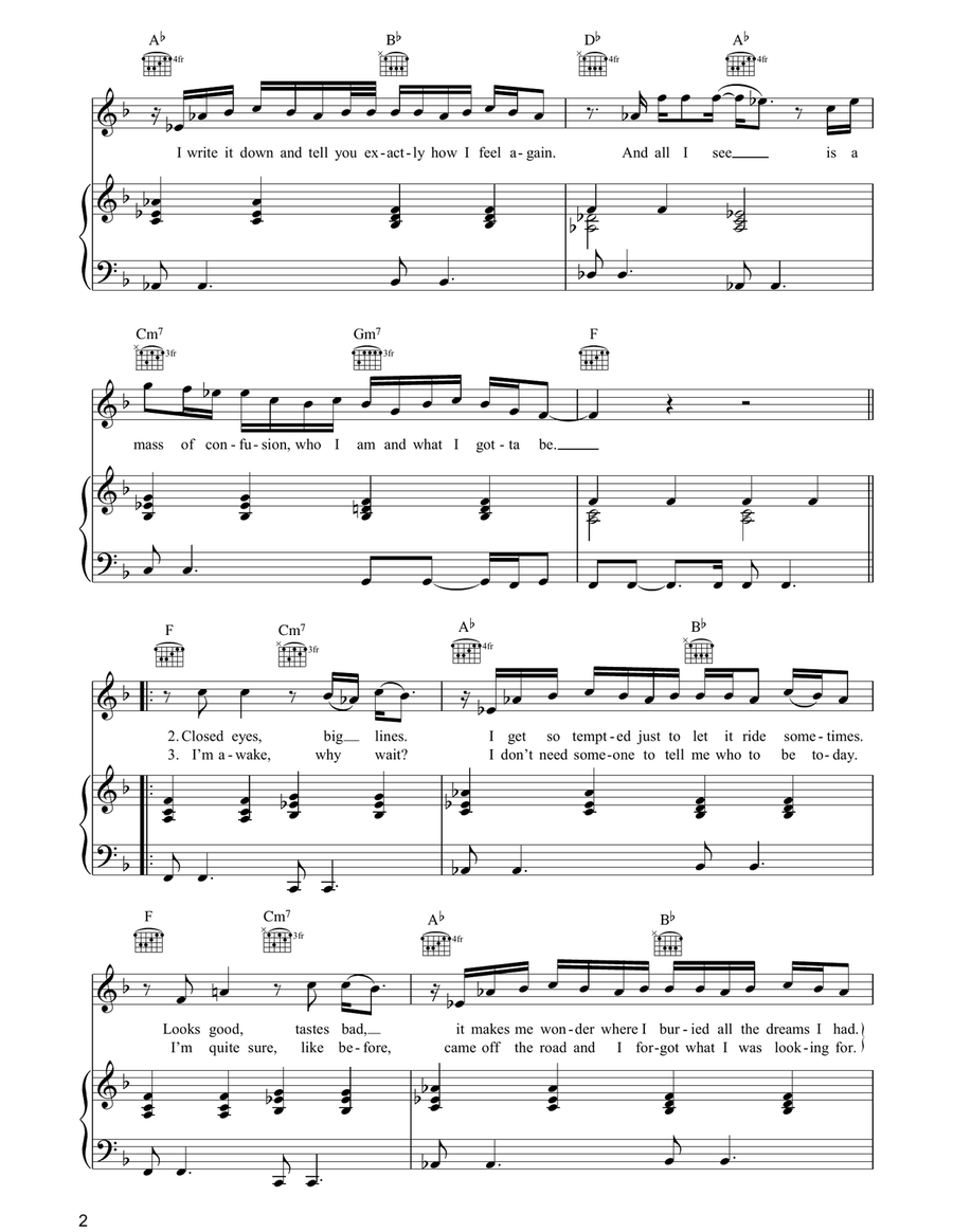 Call The Police Call The Police Piano, Vocal, Guitar scores gallery preview page 2