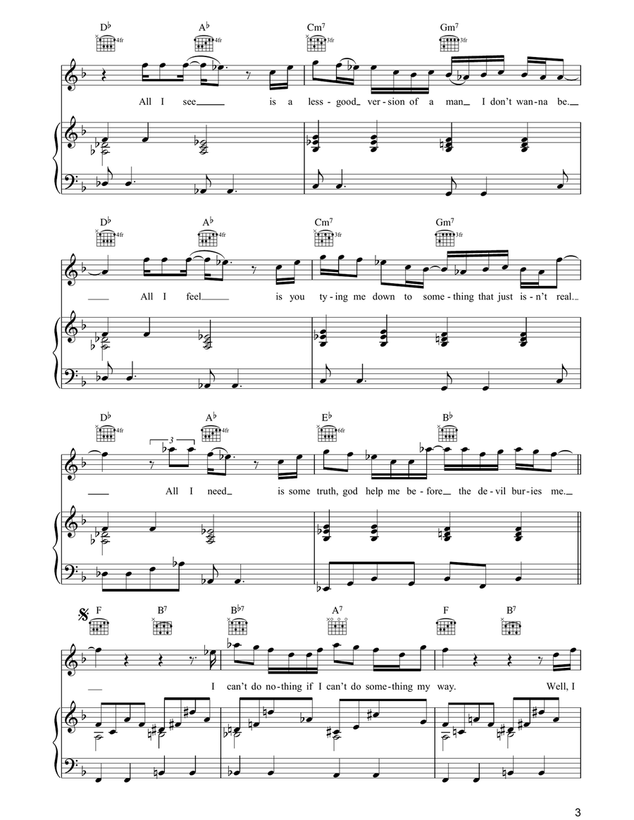 Call The Police Call The Police Piano, Vocal, Guitar scores gallery preview page 3
