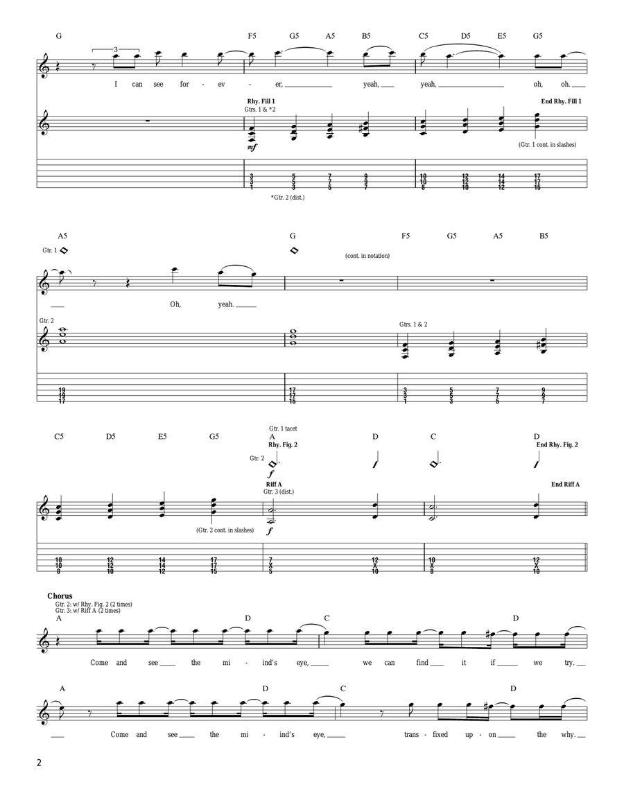 Mind's Eye Mind's Eye Acoustic Guitar scores gallery preview page 2