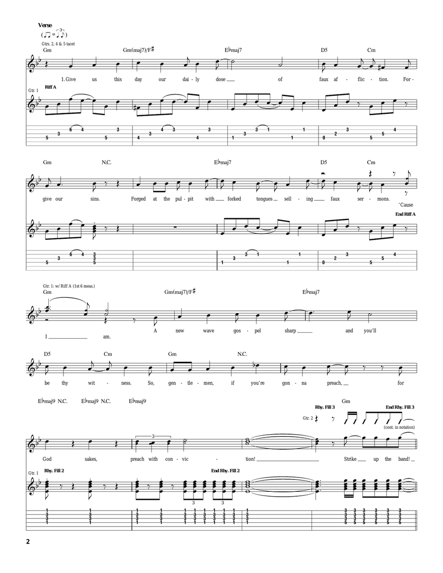 I Constantly Thank God For Esteban Acoustic Guitar scores gallery preview page 2