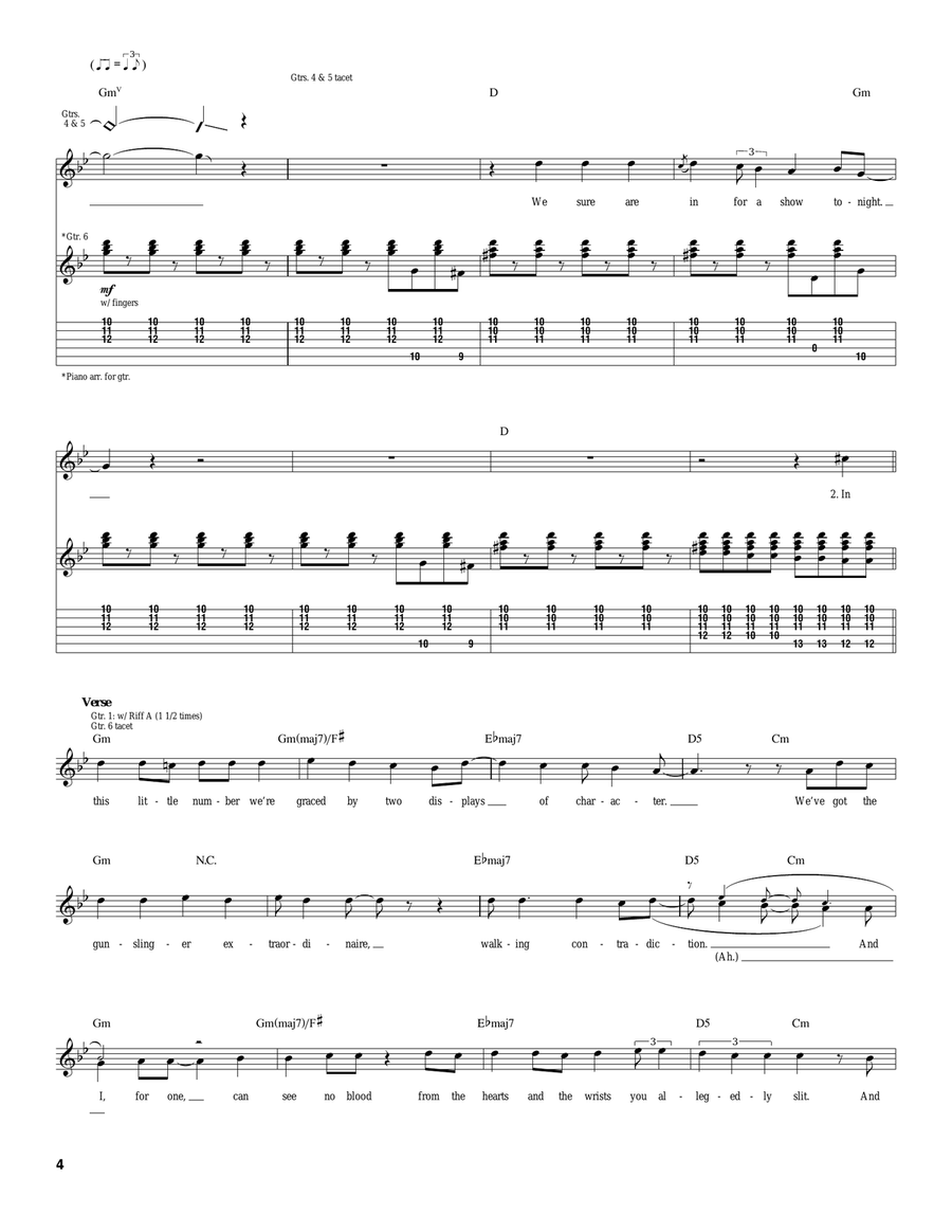 I Constantly Thank God For Esteban Acoustic Guitar scores gallery preview page 4