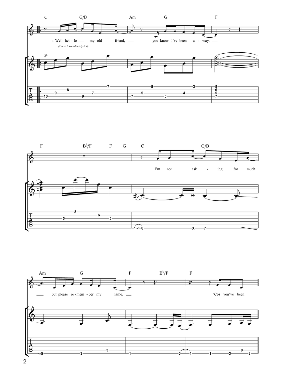 Lining Your Pockets Lining Your Pockets Guitar Tablature scores gallery preview page 2