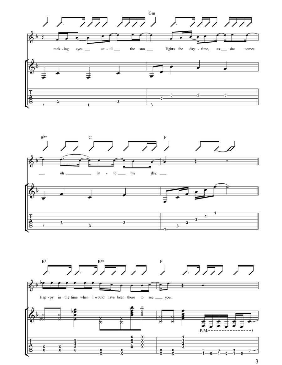 It's My Shadow It's My Shadow Guitar Tablature scores gallery preview page 3