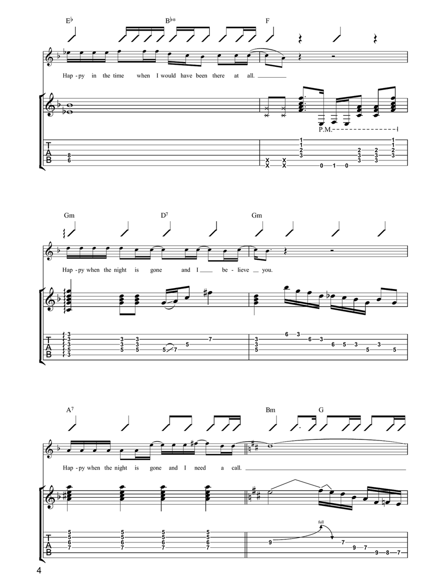 It's My Shadow It's My Shadow Guitar Tablature scores gallery preview page 4