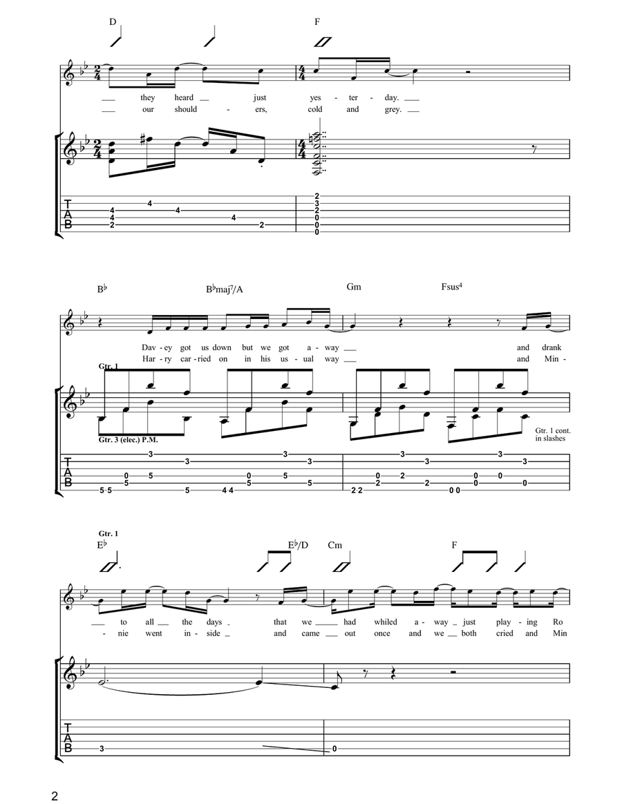 A Better Day A Better Day Guitar Tablature scores gallery preview page 2