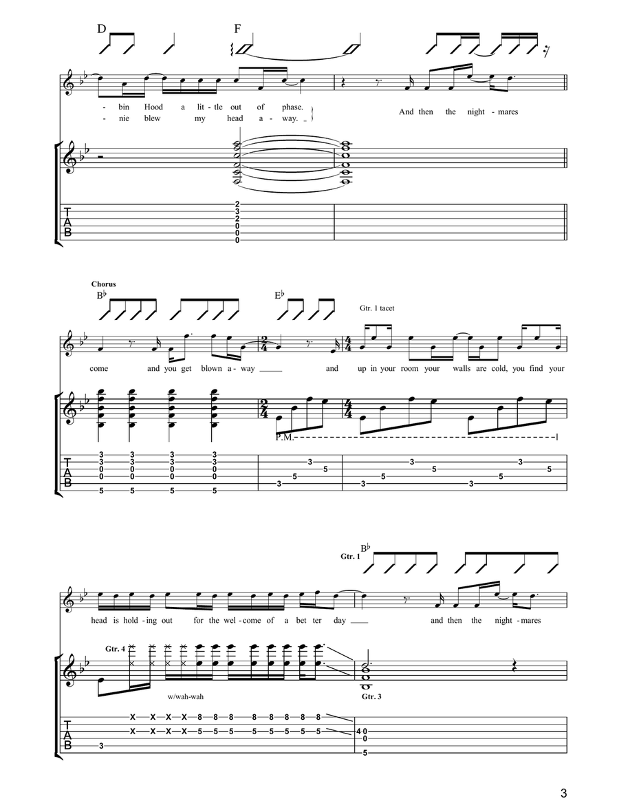 A Better Day A Better Day Guitar Tablature scores gallery preview page 3