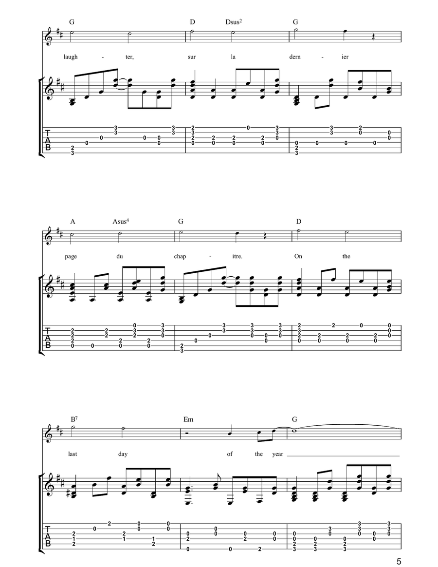 The Last Laugh Of The Laughter Acoustic Guitar scores gallery preview page 5
