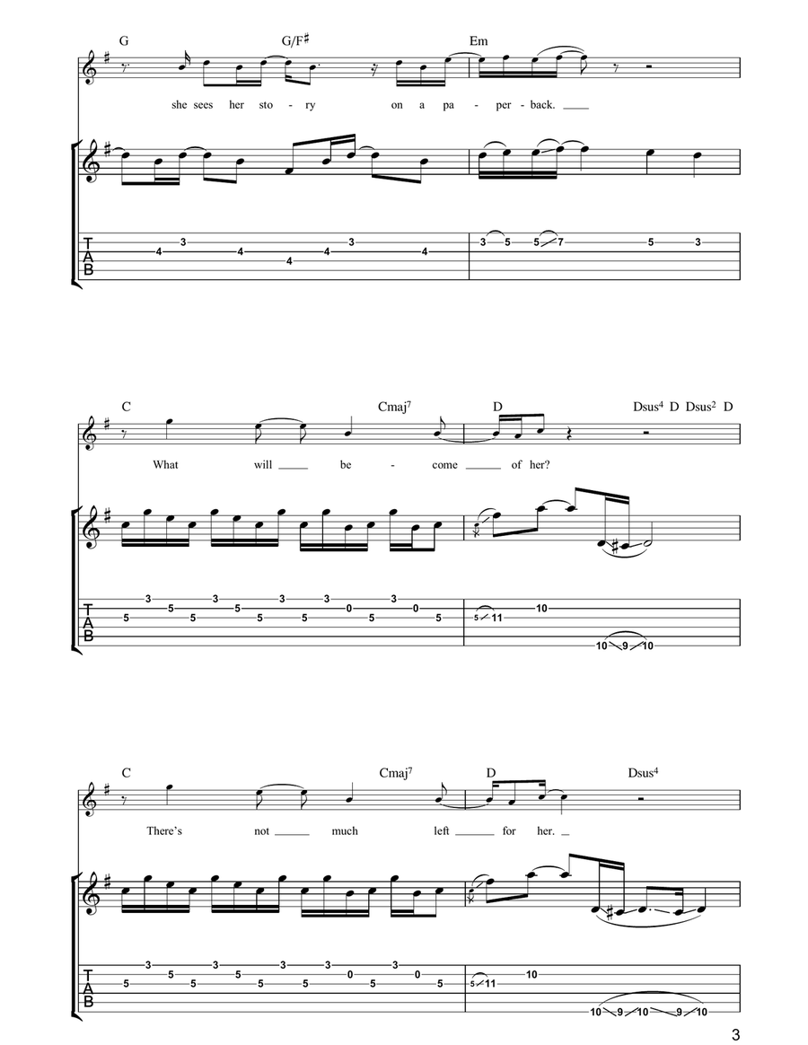She's So Strange She's So Strange Acoustic Guitar scores gallery preview page 3