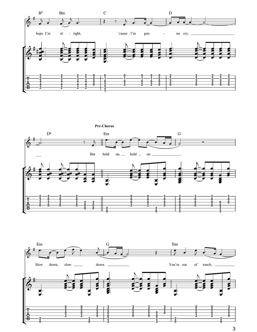 Slide Show Slide Show Acoustic Guitar scores gallery preview page 3