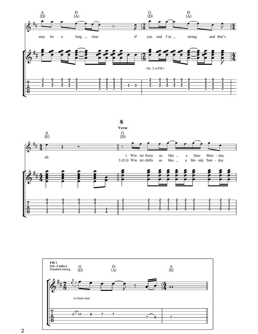 Step By Step Step By Step Guitar Tablature scores gallery preview page 2