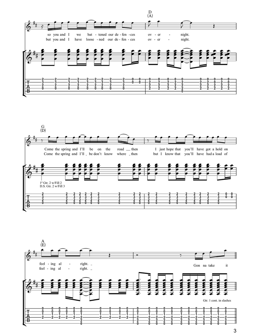 Step By Step Step By Step Guitar Tablature scores gallery preview page 3