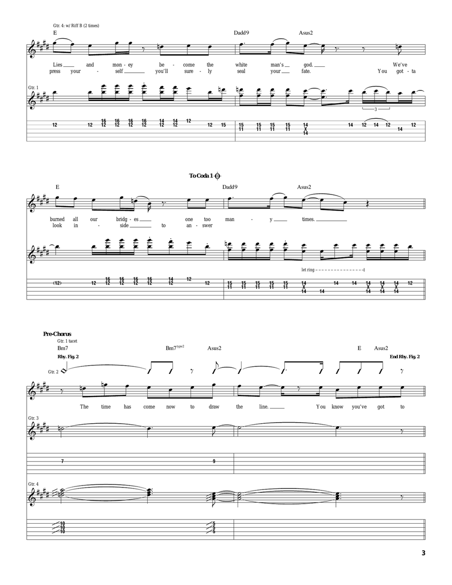 Stand Stand Acoustic Guitar scores gallery preview page 3