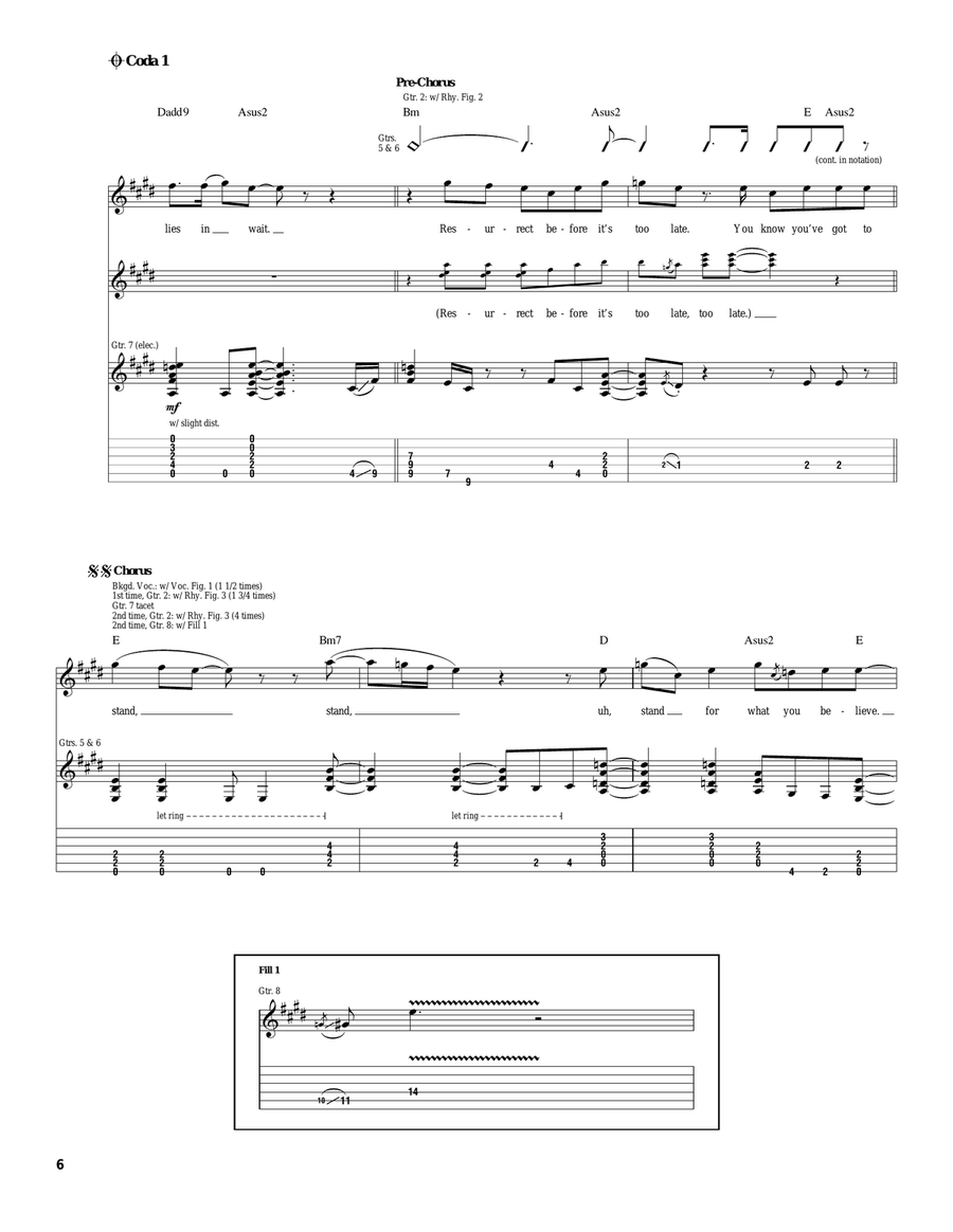 Stand Stand Acoustic Guitar scores gallery preview page 6