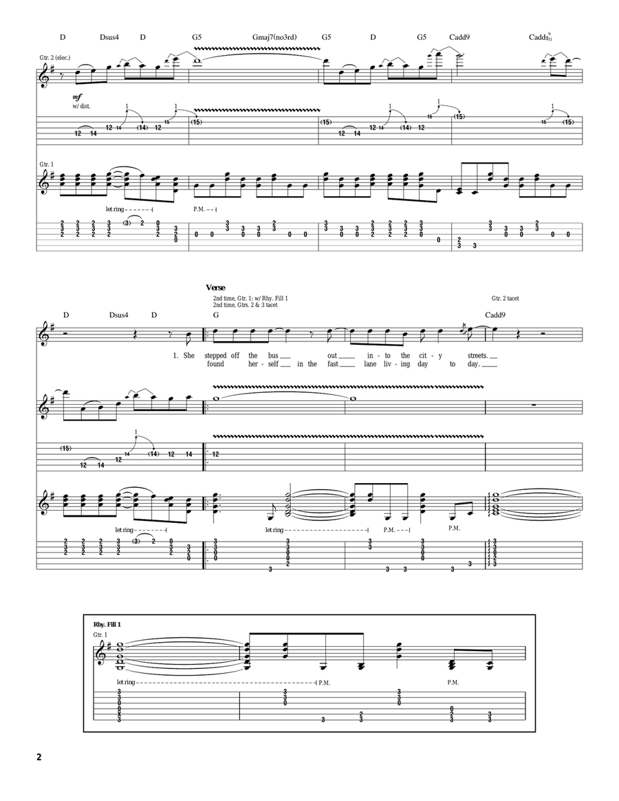 Fallen Angel Fallen Angel Acoustic Guitar scores gallery preview page 2