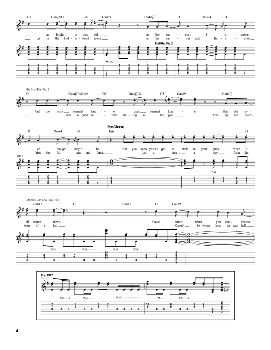 Fallen Angel Fallen Angel Acoustic Guitar scores gallery preview page 4