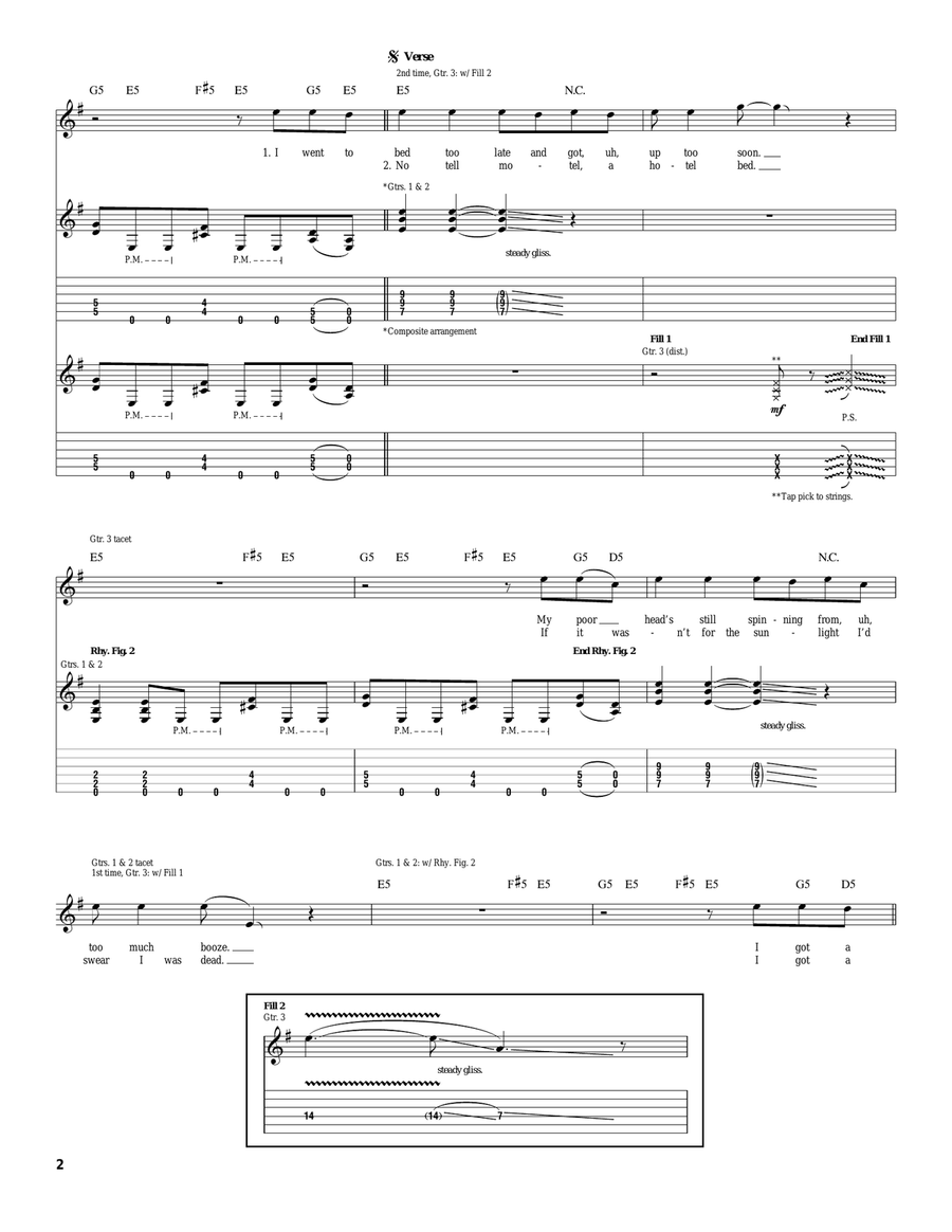 Look What The Cat Dragged In Acoustic Guitar scores gallery preview page 2