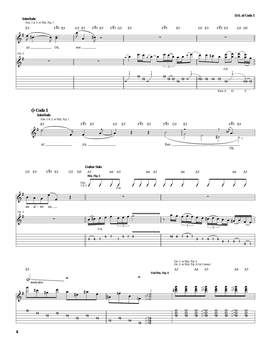 Look What The Cat Dragged In Acoustic Guitar scores gallery preview page 4