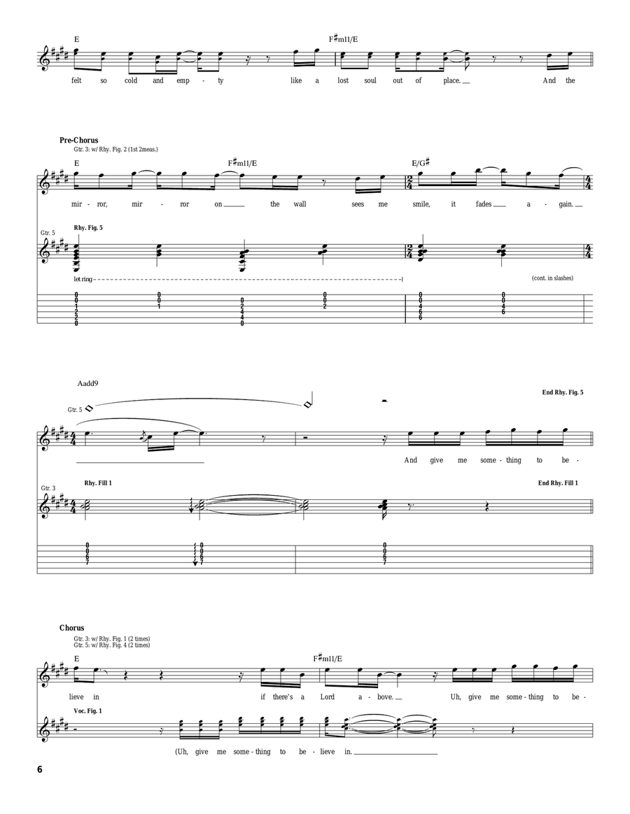 Something To Believe In Something To Believe In Acoustic Guitar scores gallery preview page 6