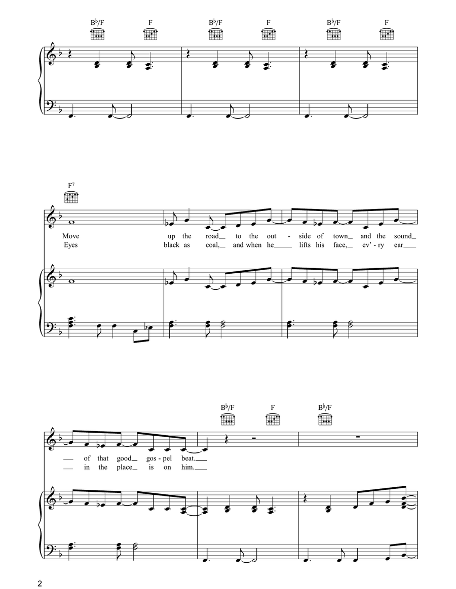 Brother Love's Travelling Salvation Show Piano, Vocal, Guitar scores gallery preview page 2