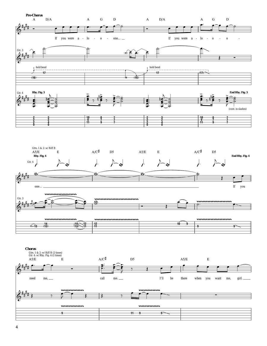 If You Need Me, Call Me If You Need Me, Call Me Acoustic Guitar scores gallery preview page 4