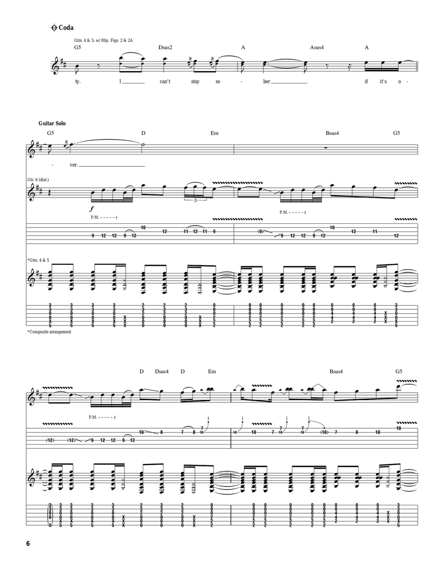 Bliss (I Don't Wanna Know) Acoustic Guitar scores gallery preview page 6