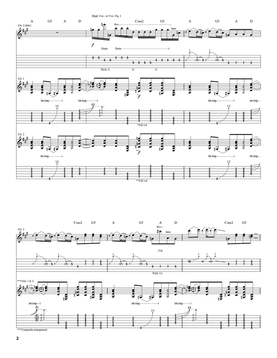 Room 21 Room 21 Acoustic Guitar scores gallery preview page 2