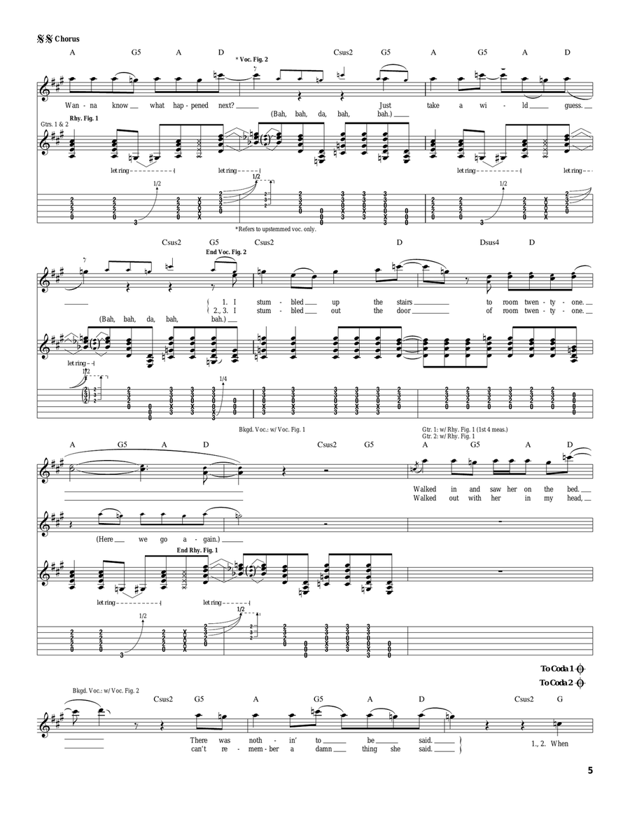Room 21 Room 21 Acoustic Guitar scores gallery preview page 5