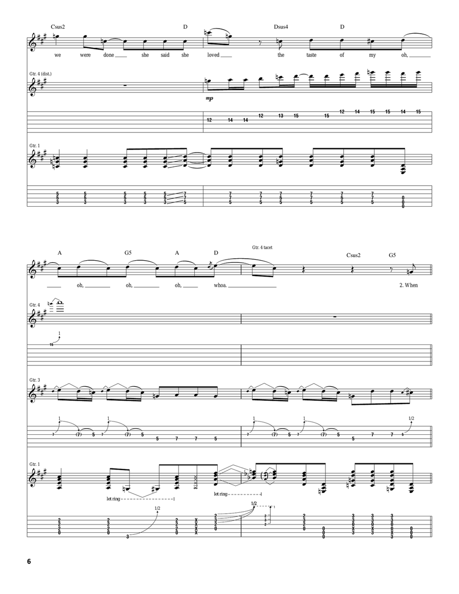 Room 21 Room 21 Acoustic Guitar scores gallery preview page 6