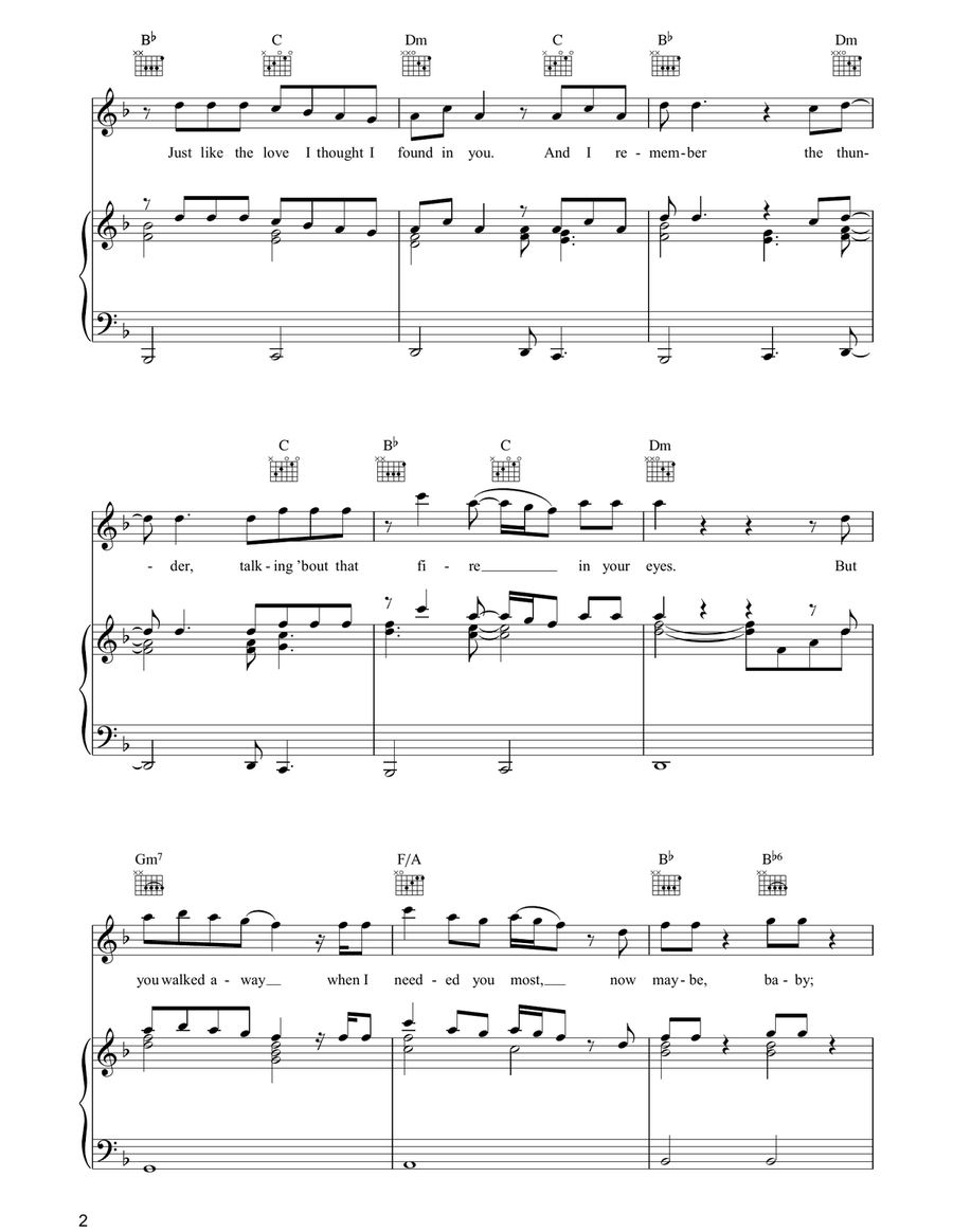 I Found Someone I Found Someone Piano, Vocal, Guitar scores gallery preview page 2
