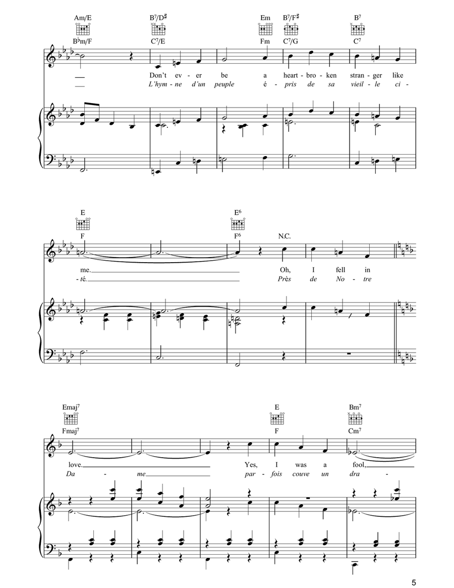 Under Paris Skies (Sous Le Ciel De Paris) Acoustic Guitar scores gallery preview page 5