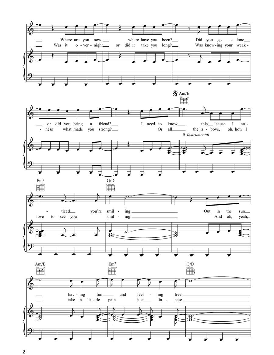 Smiley Faces Smiley Faces Acoustic Guitar scores gallery preview page 2