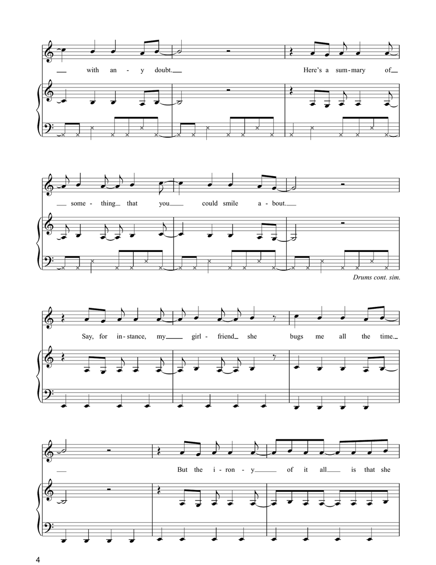 Smiley Faces Smiley Faces Acoustic Guitar scores gallery preview page 4