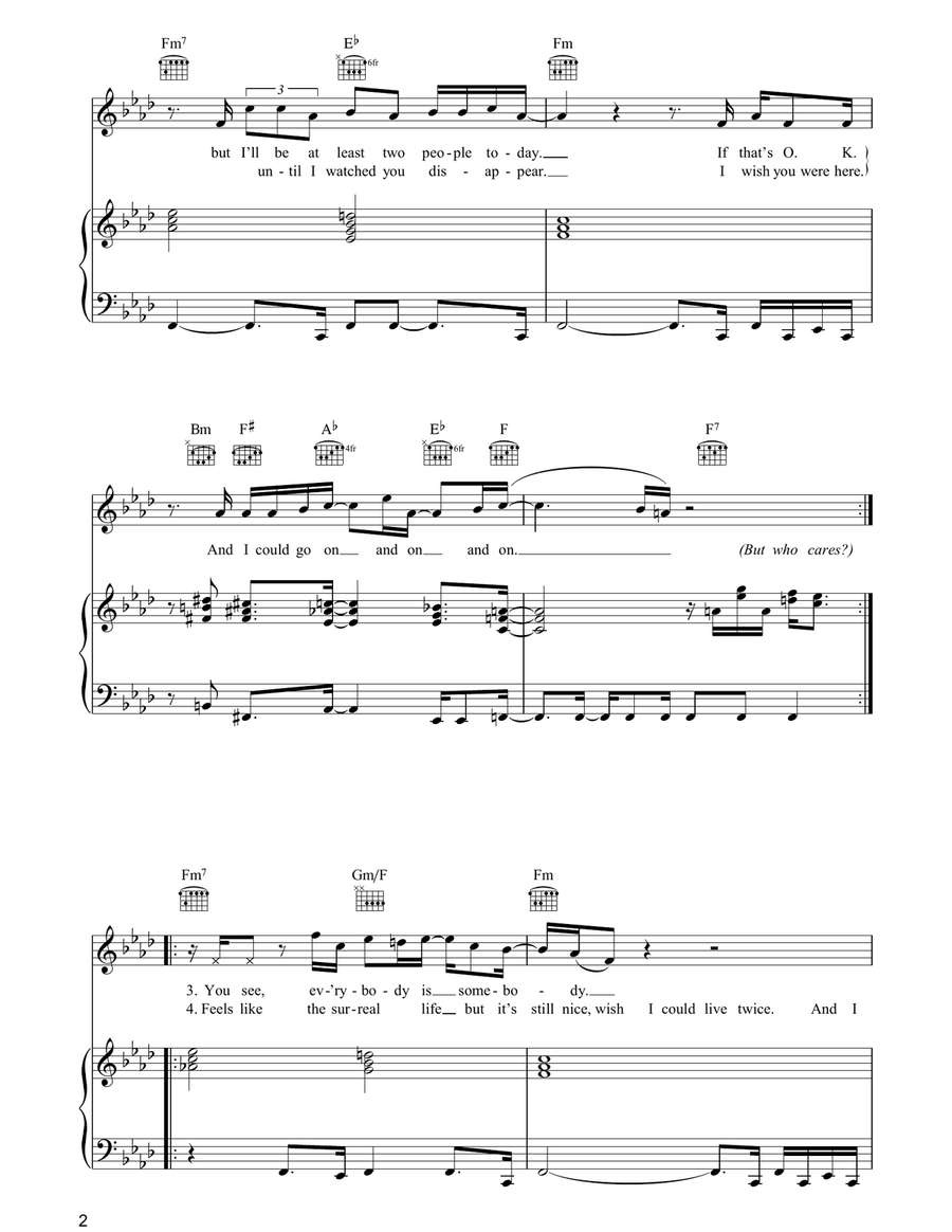Who Cares? Acoustic Guitar scores gallery preview page 2