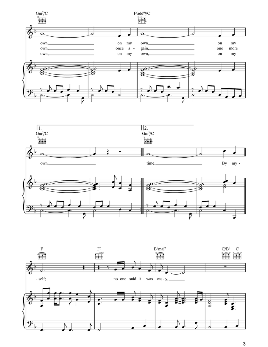 On My Own Acoustic Guitar scores gallery preview page 3