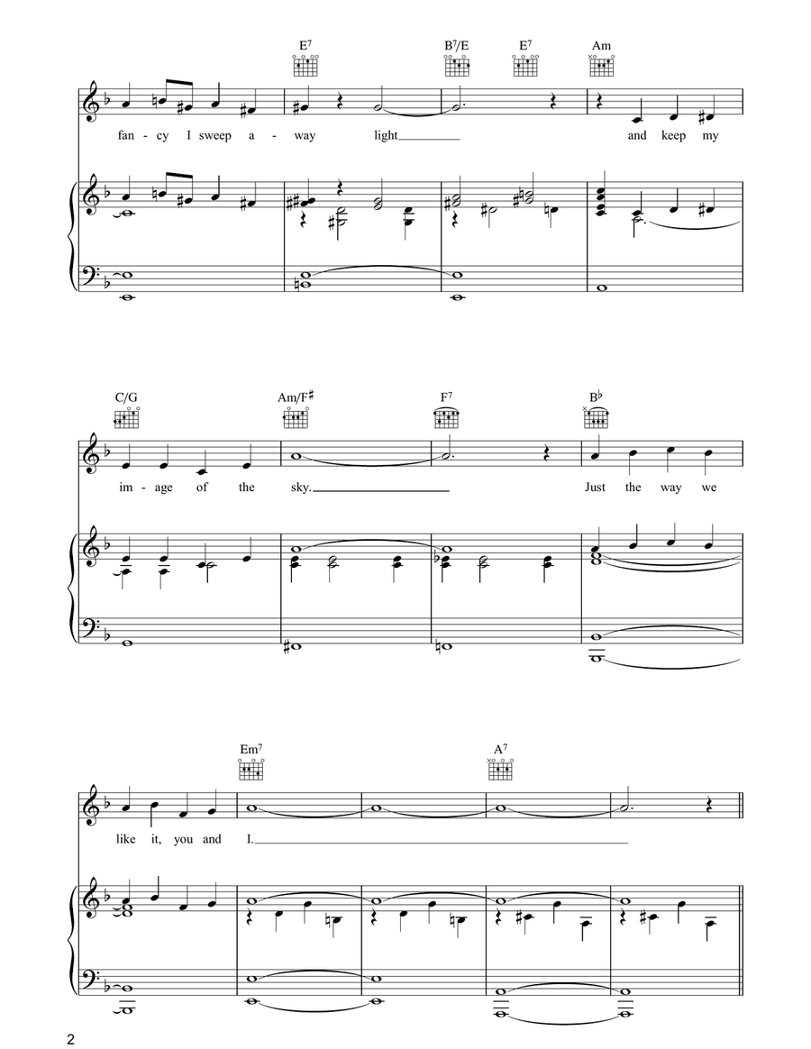 All Through The Day Piano, Vocal, Guitar scores gallery preview page 2