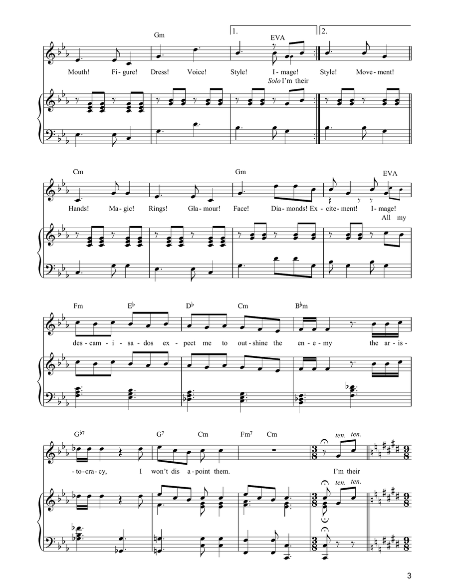 Rainbow High Rainbow High Piano, Vocal, Guitar scores gallery preview page 3