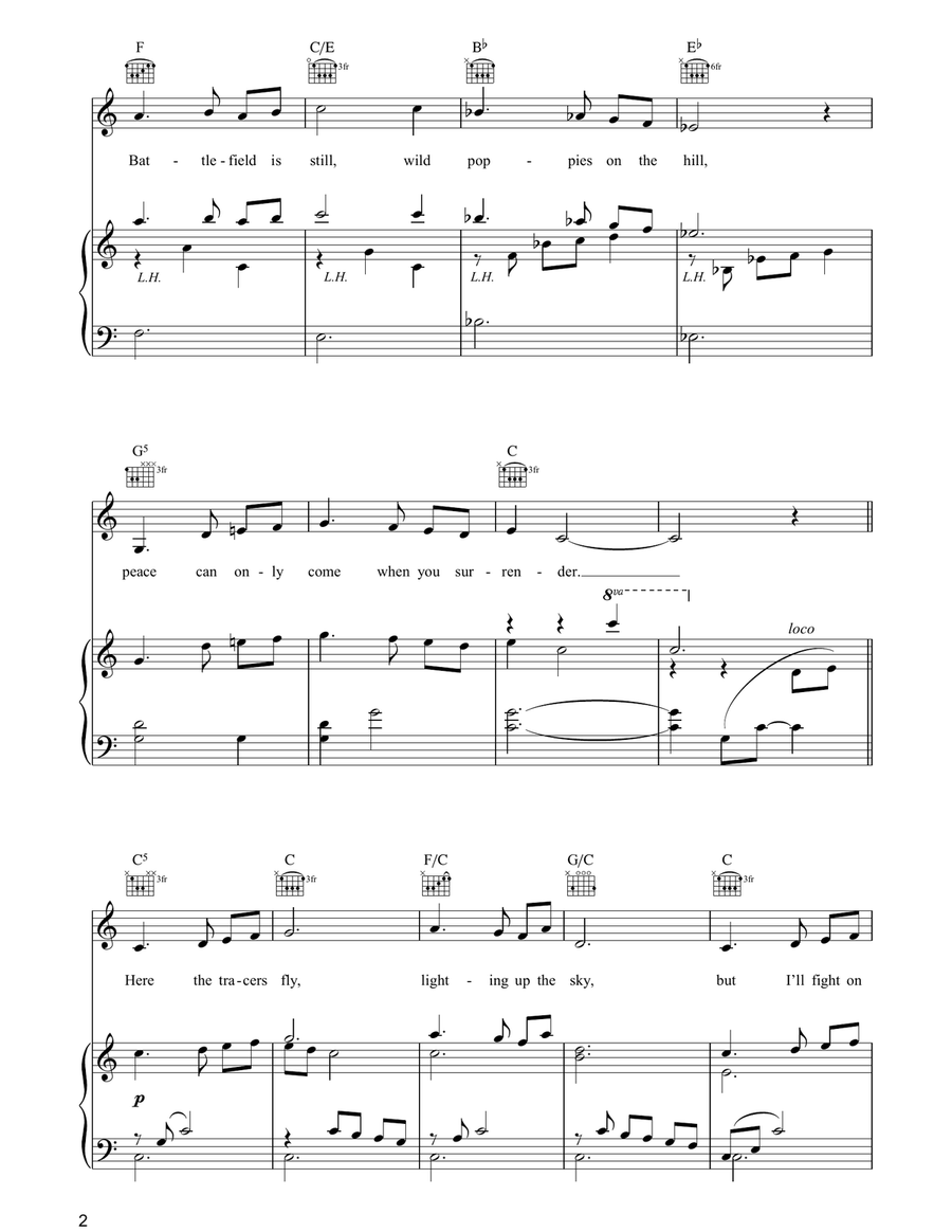 Surrender (from Sunset Boulevard) Piano, Vocal, Guitar scores gallery preview page 2