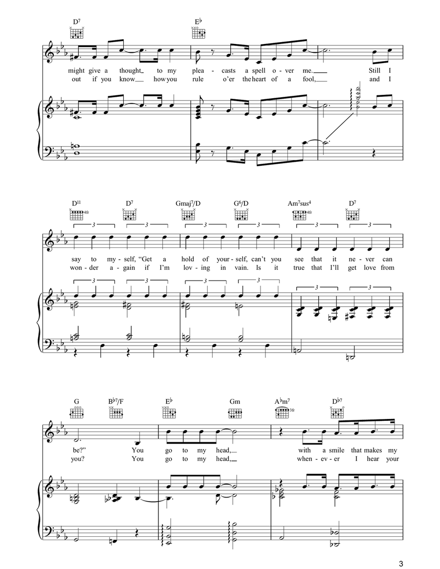 You Go To My Head You Go To My Head Acoustic Guitar scores gallery preview page 3