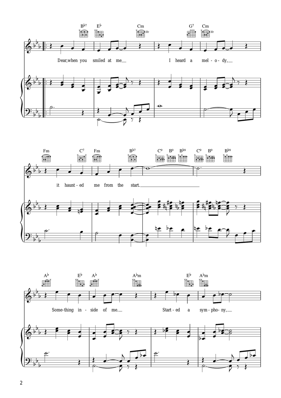 Zing! Went The Strings Of My Heart Acoustic Guitar scores gallery preview page 2